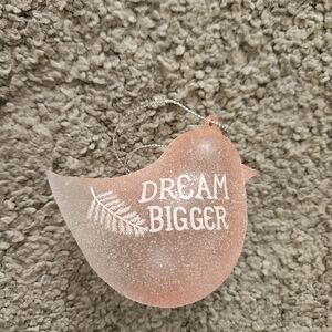 Dream Bigger Holiday Ornament - Pink